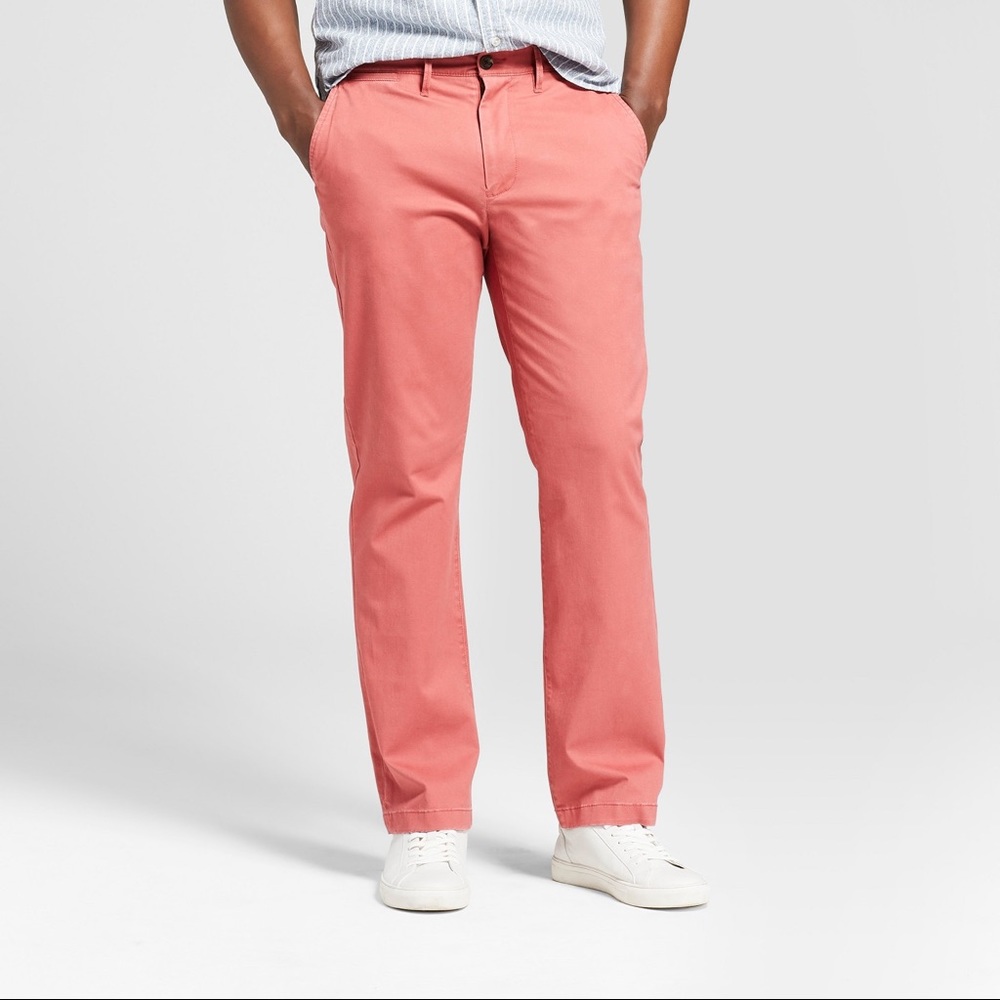 Good Fellows Dusty Red Hennepin Chino Pants 34x30